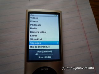 iPod nano 5g argent 8go